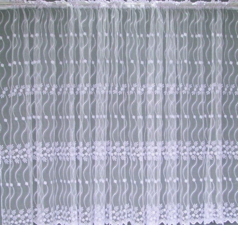 hotová záclona vyšívaná fr.kristal